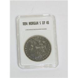 1894 Morgan Silver Dollar LGS XF45