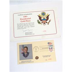 Gold Ronald Reagan Coin