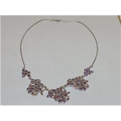 AAA Brazilian Amethyst & Burmese Ruby Necklace