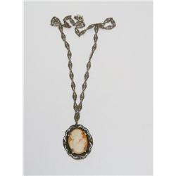 Italian Cameo Vintage Ladies Necklace