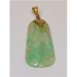 AAA Apple Jade Hand Made Pendant