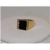 Image 2 : Onyx & Diamonds Hand Made Men's Ring