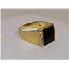 Image 3 : Onyx & Diamonds Hand Made Men's Ring