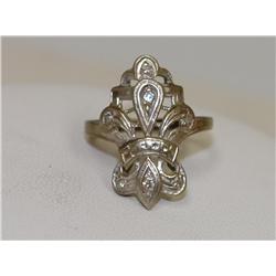 1900's Diamonds Vintage Cluster hand made Ring
