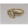 Image 1 : 24Kt Quartz Nugget & Diamonds Ladies Ring
