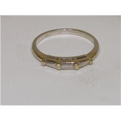 Diamonds Baguettes Hand Made Ladies Wedding Band
