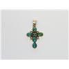Image 1 : AAA Blue Turquoise Hand Made Cross