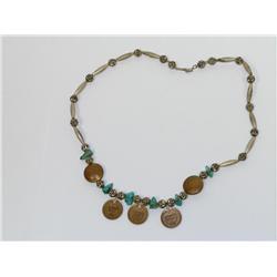 Indian Heads Penny Coins Hand made Necklace