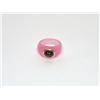 Image 1 : Pink Jade & Garnet Ladies Ring