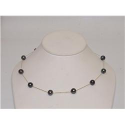 9.00mm Black Pearl Hand made Ladies