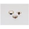 Image 1 : AAA Burmese Ruby, Onyx & Golden Opal Rings
