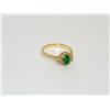 Image 1 : AAA Colombian Emerald & Diamonds Cluster Ring