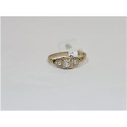 Diamonds Vintage Past, Present & Future Ring