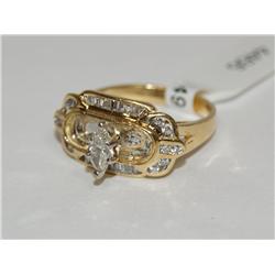 Diamonds Marquise & Baguettes Hand Made Ring