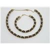 Image 1 : Two Tone Wire Design Ladies Necklace & Bracelet