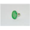 Image 2 : AAA Green Jade Hand Carved Ring