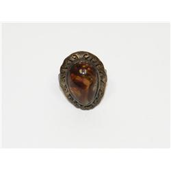 AAA Golden Brown Opal Hand Made Ladies Ring