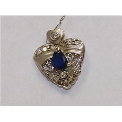 AAA Cashmere Sapphire & Diamonds Ladies Pendant