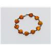 Image 1 : Baltic Amber Heart Shape Ladies Bracelet