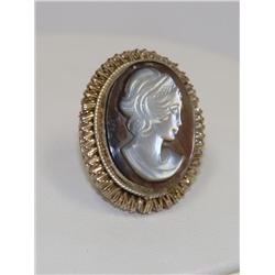 Italian Cameo Vintage Ladies Brooch