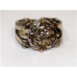 Roman Coin Vintage Hand made Set Into Ring