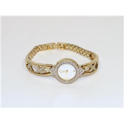 Sterling Silver Case White Dial Ladies Watch