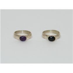 AAA Amethyst Ring & Onyx Ladies Ring