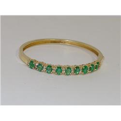 9.00Ctw AAA Colombian Emerald Hand Made Bangle