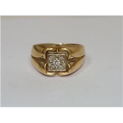 Diamonds Cluster Vintage Hand Made Men's Ring