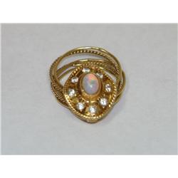 AA Australian Opal Hand Made Ladies Ring