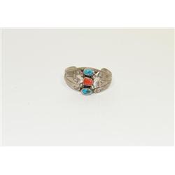 Navajo Indian Turquoise Hand Made Baby Bracelet
