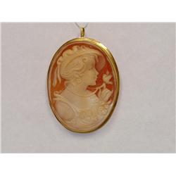 Italian Cameo Vintage Hand Made Ladies Brooch