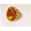 Image 1 : AAA Baltic Amber Hand Carved Ring