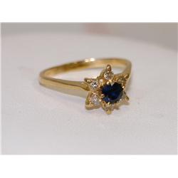 AAA Cashmere Sapphire & Diamonds Ladies Ring
