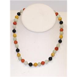 AAA Multicolor Jade Hand Made Necklace
