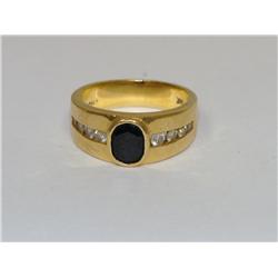 AAA Cashmere sapphire & Diamonds Heavy Men's Ring
