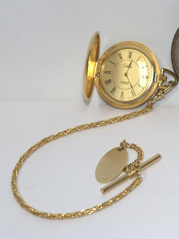 Colibri 17 Jewels Pocket Watch & Cowboy Buckle