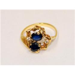 AAA Cashmere Sapphire & Diamonds Ladies Ring