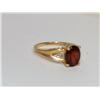 Image 2 : AAA Garnet & Diamonds Hand made Ladies Ring