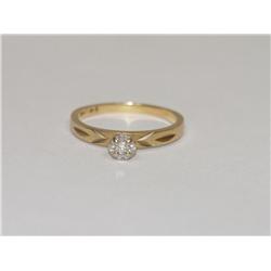 Diamond Solitaire illusion Setting Ladies Ring