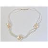 Image 1 : White Pearl & Avolone Shell Hand Made Necklace