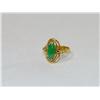 Image 1 : AAA Green Jade Wire Design Ladies Ring