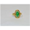 Image 2 : AAA Green Jade Wire Design Ladies Ring