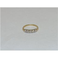 5 Diamonds Vintage Hand Made Ladies Wedding Band