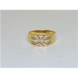 Diamonds Cluster Hand Made Men's Ring