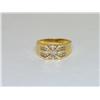 Image 1 : Diamonds Cluster Hand Made Men's Ring