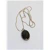 Image 1 : Gem Quality Obsidian-custom Sterling Bezel & Chain