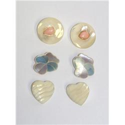 3 Pairs Mother Of Pearl Ladies Earrings