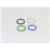 Image 1 : Dark Green, Light Green & Lavender Jade Rings