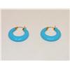 Image 1 : AAA Turquoise Ladies Earrings Hoops